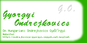 gyorgyi ondrejkovics business card